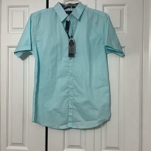 NWT Teal short sleeve button up - M - Picture 1 of 6